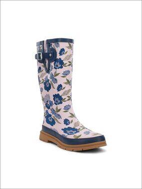 Waterproof Tall Rubber Rain Boots Knee High Adjustable Calf Garden Outdoor